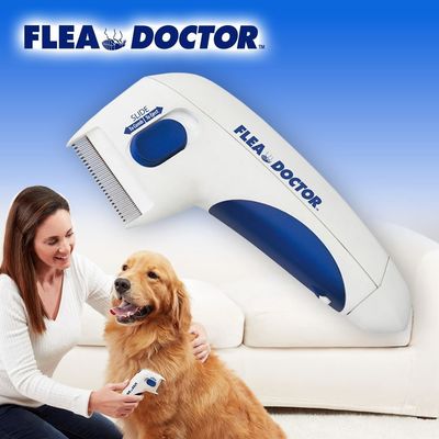 Puce électrique et Tick Comb de puce d'animal familier de chien de Hallupets de solvant électrique de peigne