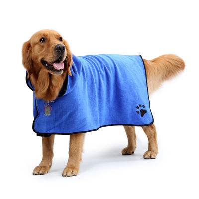 serviettes rapides absorbantes molles de chien de séchage de Microfiber d'animal familier d'outils adonnés à la boisson de toilettage