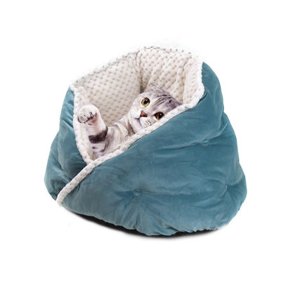 Caverne molle chaude de chiens de chats de sommeil profond de lit de Cat Dog Bed Washable Pets de peluche