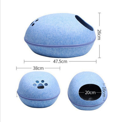 Chien détachable mignon respirable qui respecte l'environnement Cat Cave Bed de forme d'oeufs pour des approvisionnements d'animal familier