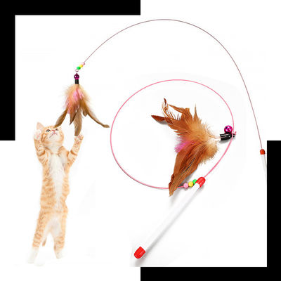 Baguette magique d'énigme de Hallupets Cat Pet Toys Cat Feather
