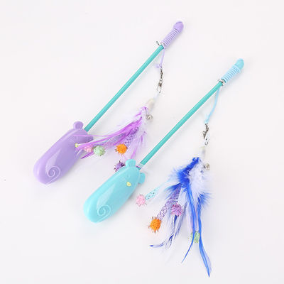 Plume Cat Toy Plastic télescopique drôle 42g Cat Laser Teaser