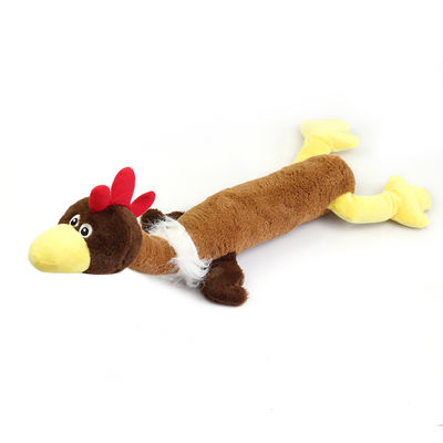 Chiens drôles Toy Squeaky Durable Chew Toys de chats de peluche animale résistante de forme de morsure