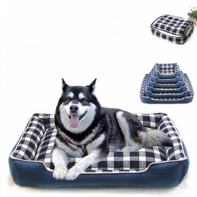 Lit d'intérieur mou chaud de chien de confort de nid de chenil de Chambre du tapis 740g de chien de place de trellis
