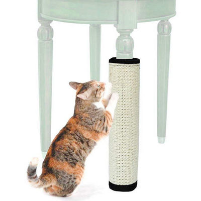 Chanvre de sisal en ivoire de jambes de Cat Scratch Board Protect Table de couleur Cat Claw Toy