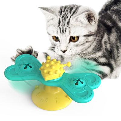Jouet interactif de Kitten Toys Spinning Windmill Cat d'animal familier de TPR