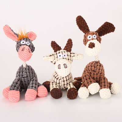 Jouets d'animal familier de chien de mastication pour de petits grands chiens moyens réduisant les jouets vigoureux de chien de peluche d'ennui
