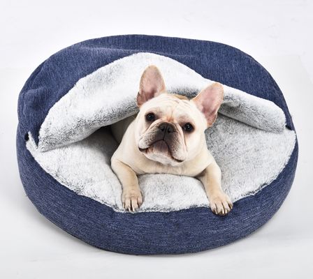 Lit apaisant d'anti d'inquiétude de chien de lit de peluche de nid de Snuggler non animal familier inférieur lavable de la meilleure qualité de glissement