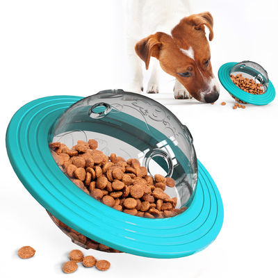Boule lente 13.5*15 interactif *12cm de conducteur de nourriture de QI de jouet de distributeur de festin de chien de planète