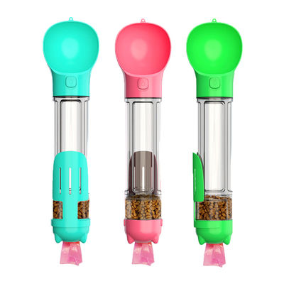 4 dans des bouteilles d'eau de 1 voyage du chien 500ml coulez le distributeur de nourriture de l'eau de chien de preuve