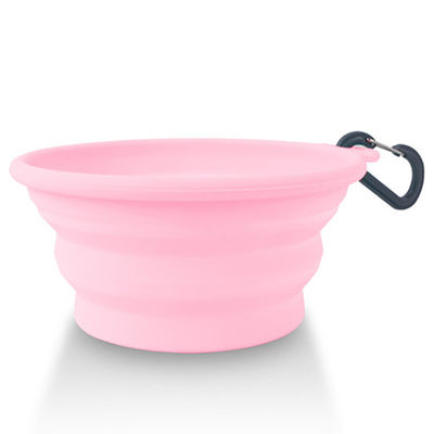 Cuvette extérieure de l'eau de voyage de silicone pour la cuvette de Cat Dog Food And Water de chiens