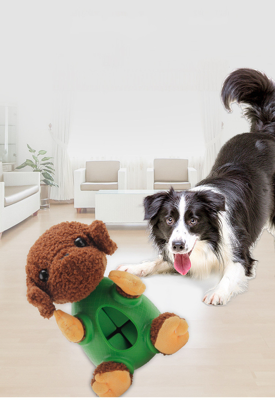 Jouets faits sur commande de peluche d'animal familier de mastication de chien de distributeur mou grinçant écologique de festin