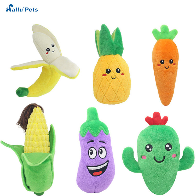 Jouets bourrés d'animal familier de peluche de nourriture de Chips Hot Dog Cola Fast pour des chiens
