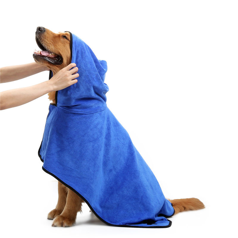 serviettes rapides absorbantes molles de chien de séchage de Microfiber d'animal familier d'outils adonnés à la boisson de toilettage