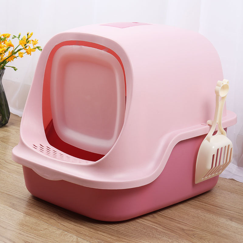 Cat Litter Pan Waterproof Hooded entièrement incluse Cat Litter Box With Shovel