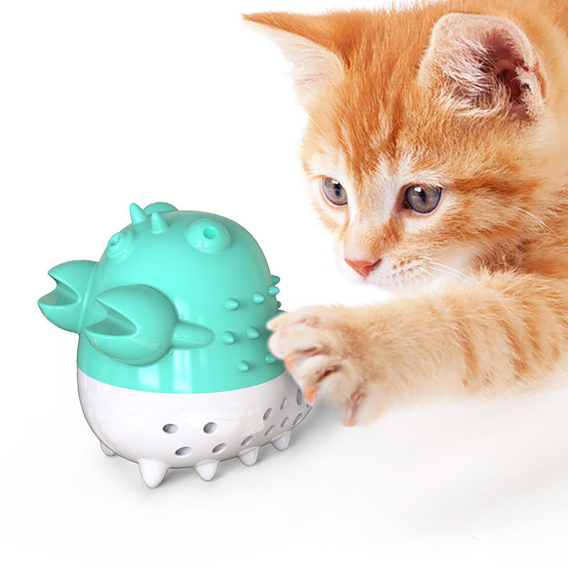 Jouets de dents de nettoyage et de toilettage de cataire de boules de Cat Grooming Tools Toothbrush Chew d'écrevisses avec le bruit