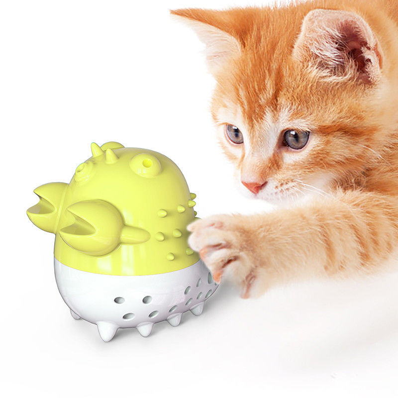 Jouets de dents de nettoyage et de toilettage de cataire de boules de Cat Grooming Tools Toothbrush Chew d'écrevisses avec le bruit