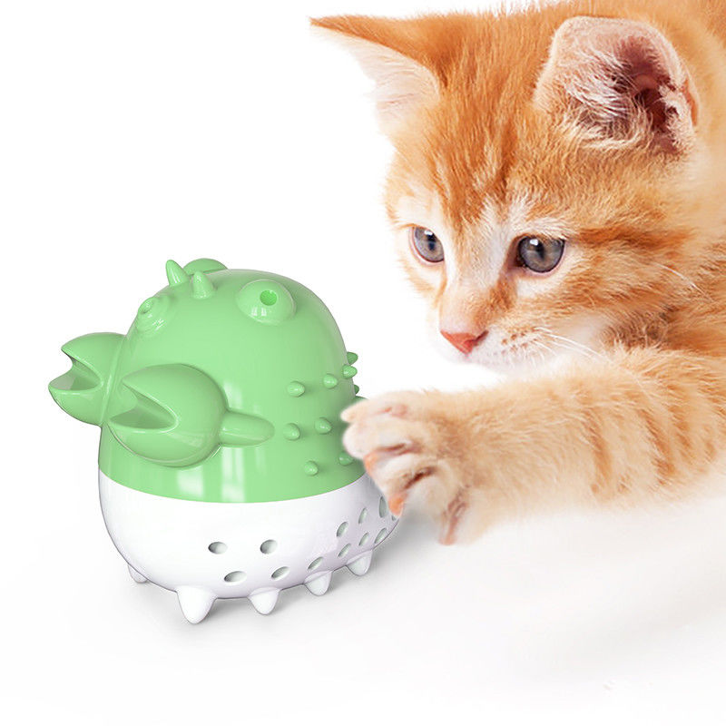 Jouets de dents de nettoyage et de toilettage de cataire de boules de Cat Grooming Tools Toothbrush Chew d'écrevisses avec le bruit