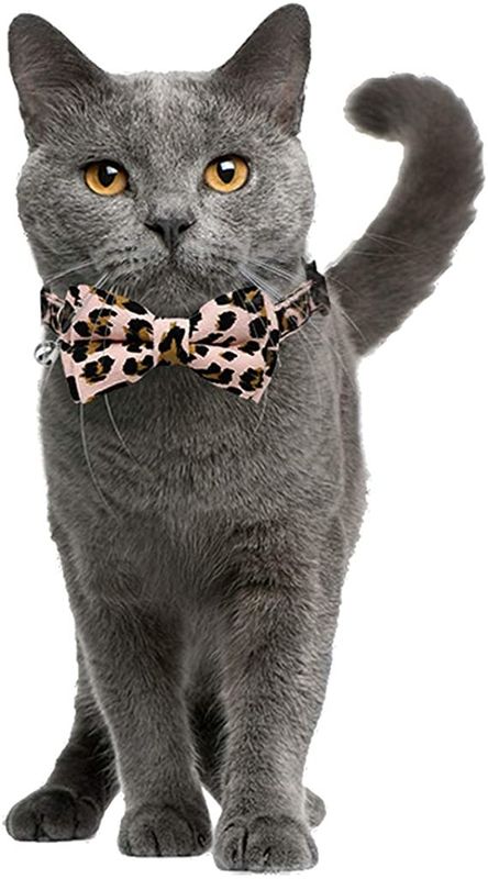 Noeud papillon détaché de Cat Collar Bells With Cute de boucle pour Kitty Small Dogs Adjustable