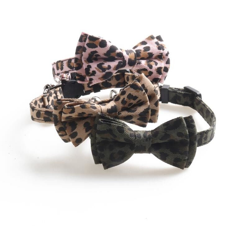 Noeud papillon détaché de Cat Collar Bells With Cute de boucle pour Kitty Small Dogs Adjustable