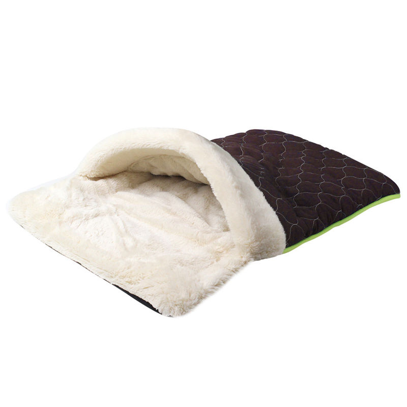 Lit respirable de chien d'édredon de forme d'animal familier de lit d'enveloppe de peluche de lit durable à la mode unique de chat, caverne de chat