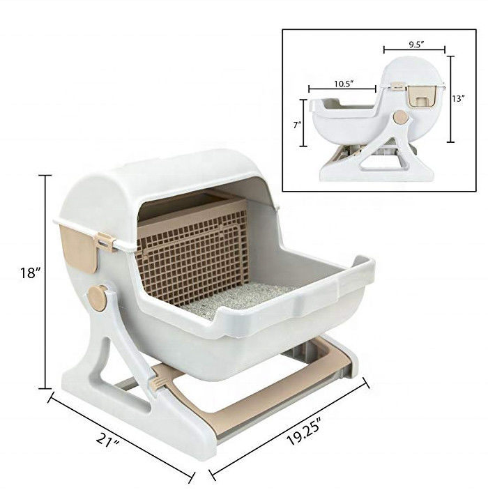 Type outils de nettoyage rapides à extrémité élevé de tiroir de toilettage d'animal familier de la poubelle de filtre 5000g