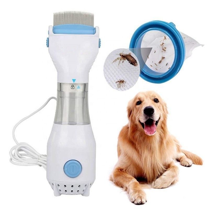 Décapant de poux de puce d'animal familier de peigne de Cat Dog Electric Flea Remover et peigne de toilettage