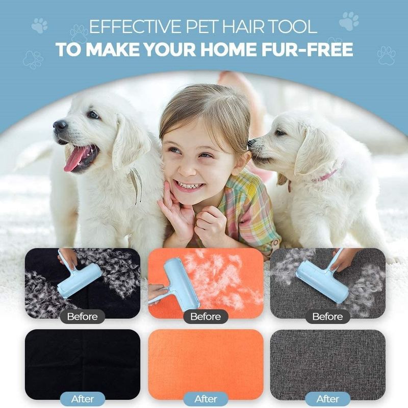 Rouleau réutilisable de solvant de cheveux d'animal familier des outils 450g de toilettage d'animal familier de nettoyage d'individu pour le lit de meubles