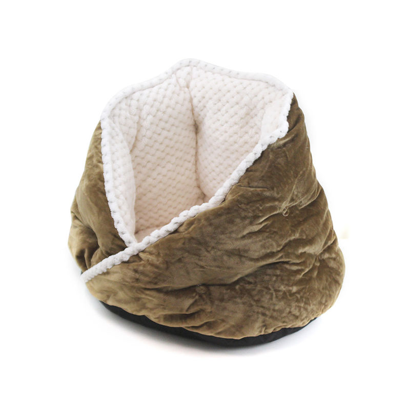 Caverne molle chaude de chiens de chats de sommeil profond de lit de Cat Dog Bed Washable Pets de peluche