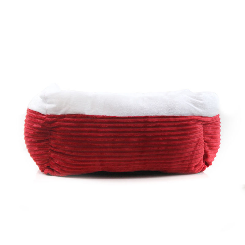 L'animal familier de Cat Bed Self-Warming Deep Sleep de chien de peluche de rectangle enfoncent des animaux familiers de velours côtelé enfoncent le sofa confortable lavable de chien