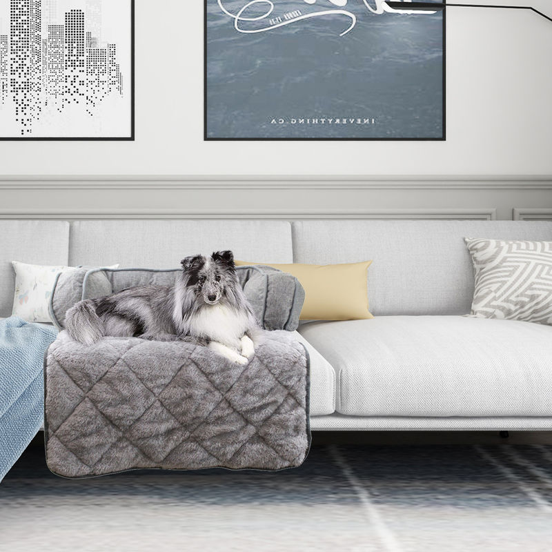 L'animal familier senti pelucheux respirable multifonctionnel de lit de chien enfoncent l'animal familier insalissable de luxe Sofa Cushion pour le sommeil d'animaux familiers