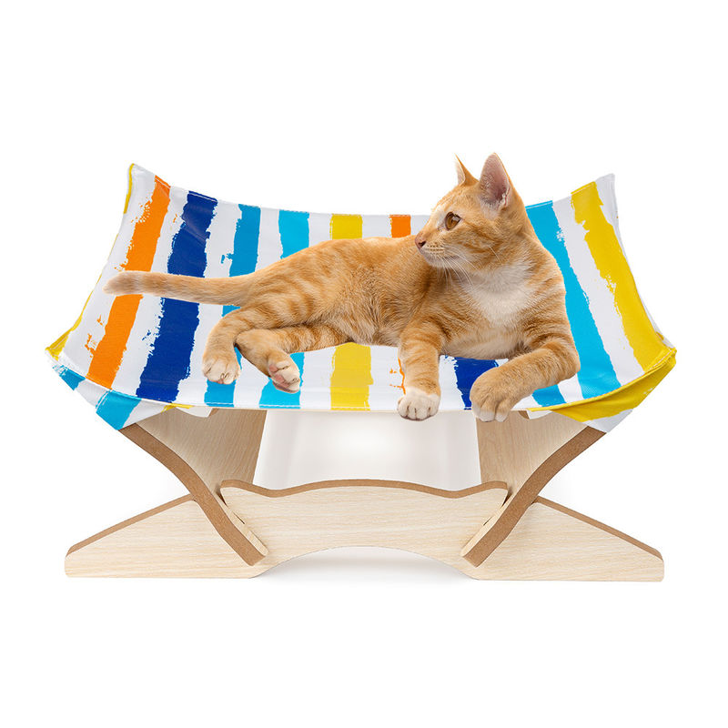 Place détachable en bois élevée de cadre de lits de Cat Beds Cat Hammock Blanket pendant Cat Sofa lavable