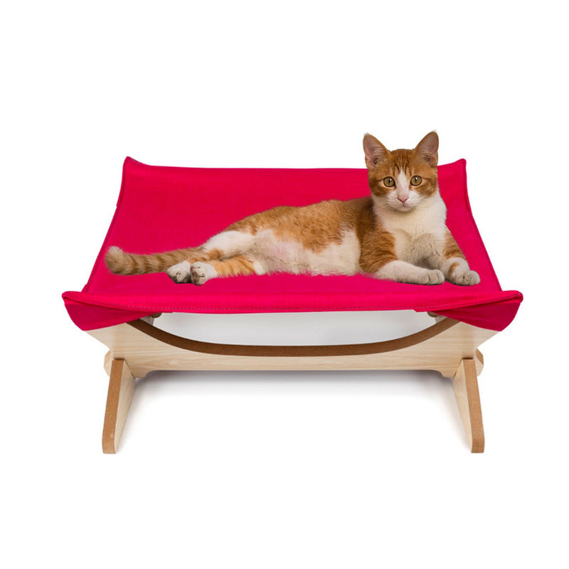 Place détachable en bois élevée de cadre de lits de Cat Beds Cat Hammock Blanket pendant Cat Sofa lavable