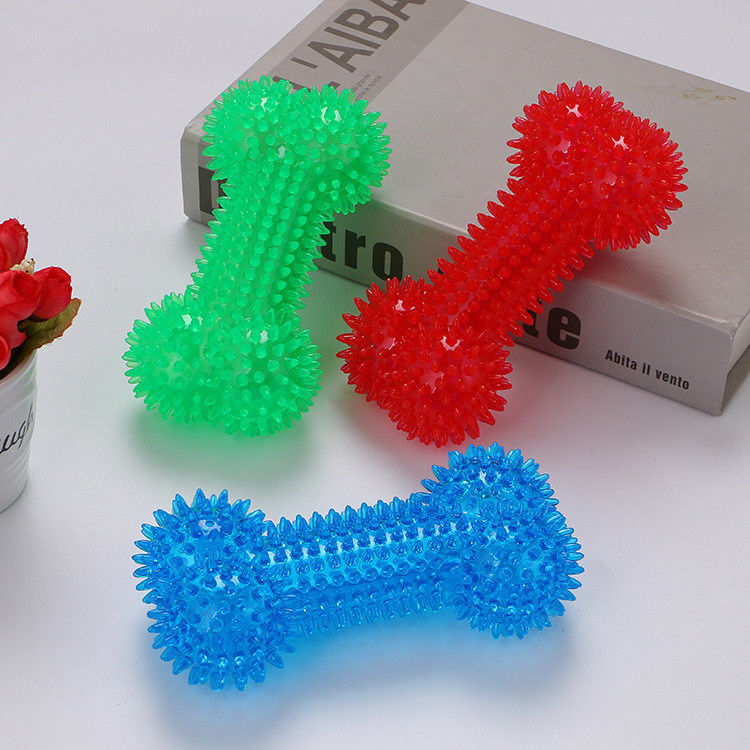 Os grinçant de morsure de chien de BSCI de jouets de chien de jouets molaires mignons de mastication avec la particule de massage