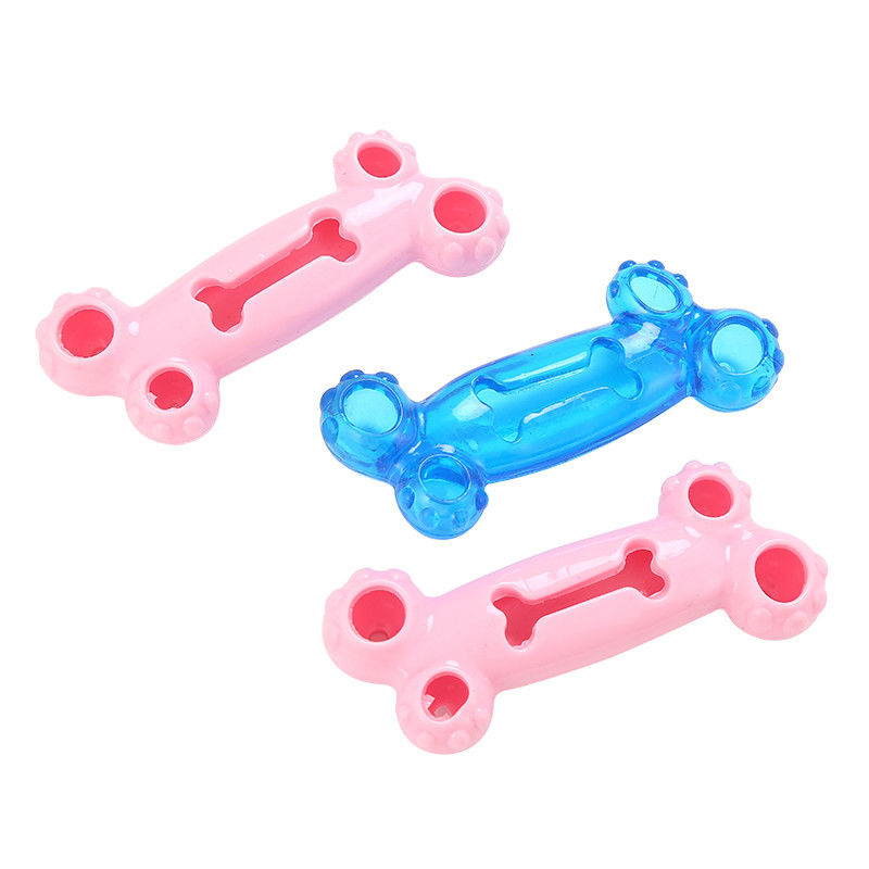 Mastication résistante Toy For Dog Playing d'os des chiens TPR de morsure