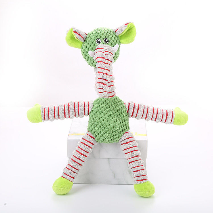 Le chien grinçant de peluche de coton joue les jouets interactifs de mastication de chien, jouets bourrés de mastication de chiot pour le nettoyage de dents, petit, moyen, grand