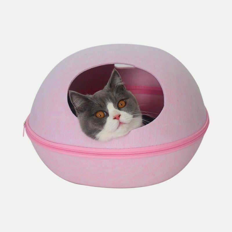 Chien détachable mignon respirable qui respecte l'environnement Cat Cave Bed de forme d'oeufs pour des approvisionnements d'animal familier