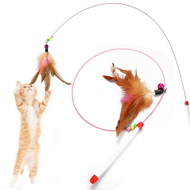 Baguette magique d'énigme de Hallupets Cat Pet Toys Cat Feather