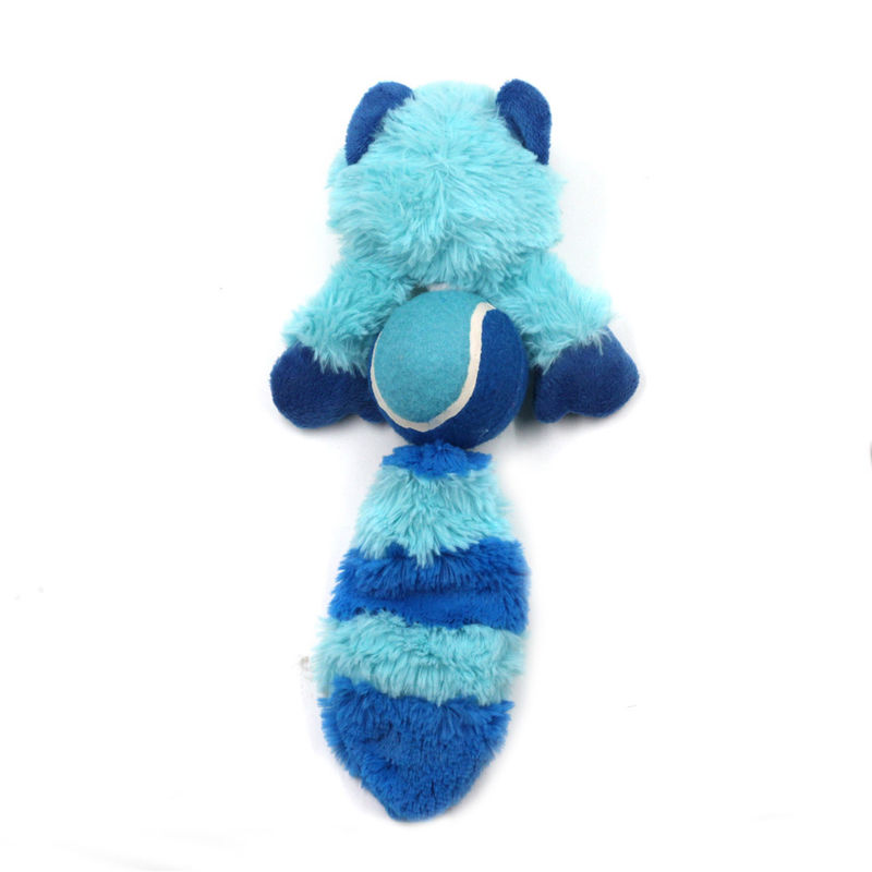 Jouets molaires interactifs de peluche de chien de chien durable résistant grinçant de Toy Fox Raccoon Bite