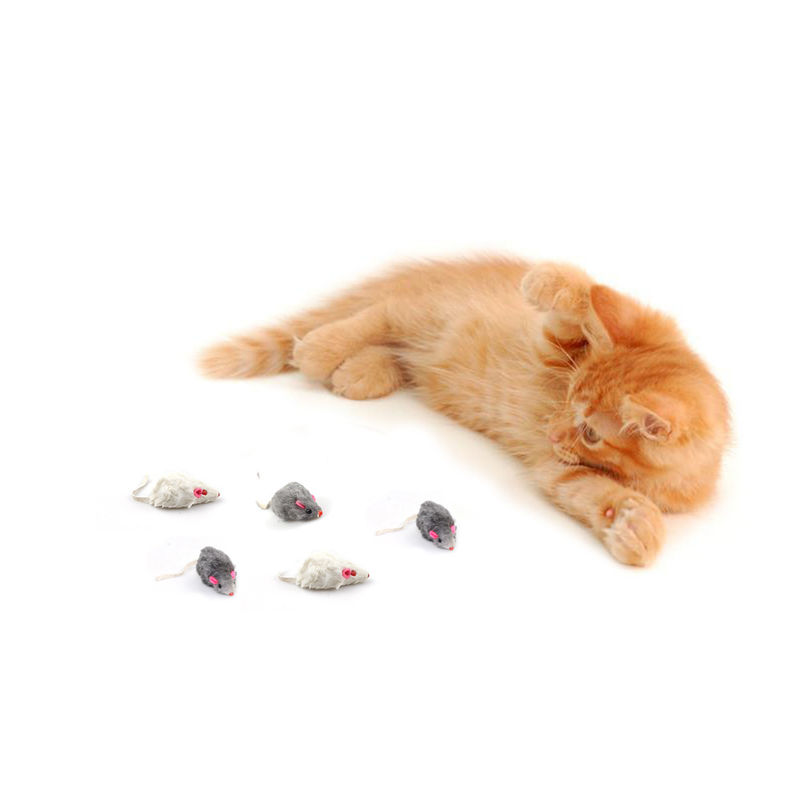 Cadeau unique de Halloween Bicolourable Mini Mouse Cat Toy Set avec le bruit
