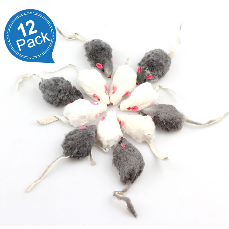 Cadeau unique de Halloween Bicolourable Mini Mouse Cat Toy Set avec le bruit