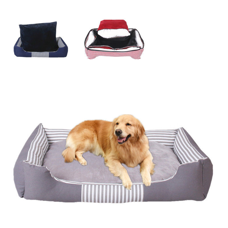 coton de 1800g pp remplissant lit inférieur imperméable d'animal familier de toile de lit confortable d'animal familier