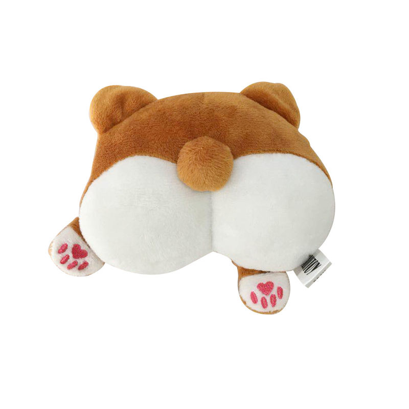 Le corgi aboute le chien de forme que l'animal familier joue le jouet grinçant 37g de chien mou de peluche