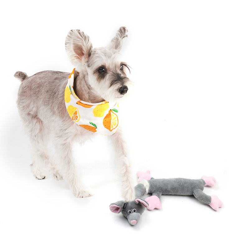Chiens drôles Toy Squeaky Durable Chew Toys de chats de peluche animale résistante de forme de morsure