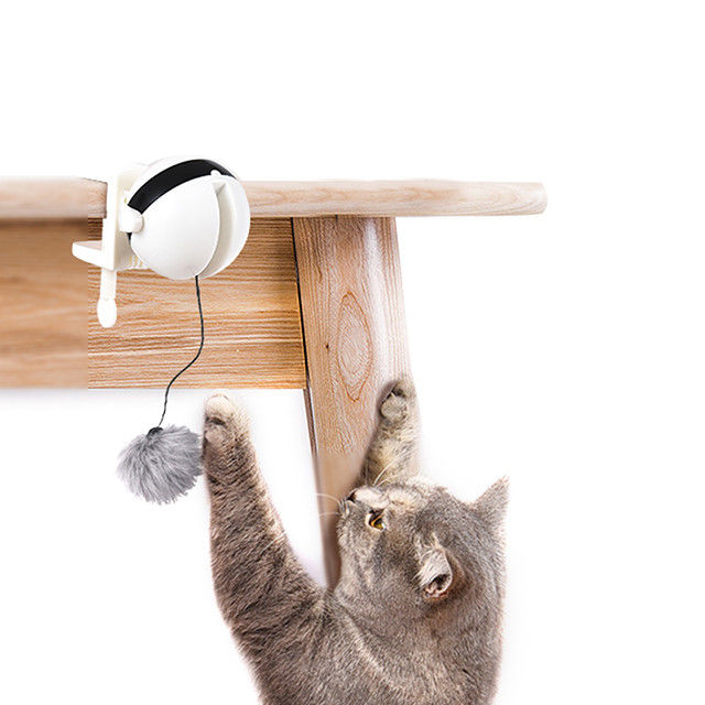 Boule automatique électronique interactive Cat Pet Toys Funny Stick Cat Teaser Toy d'ascenseur