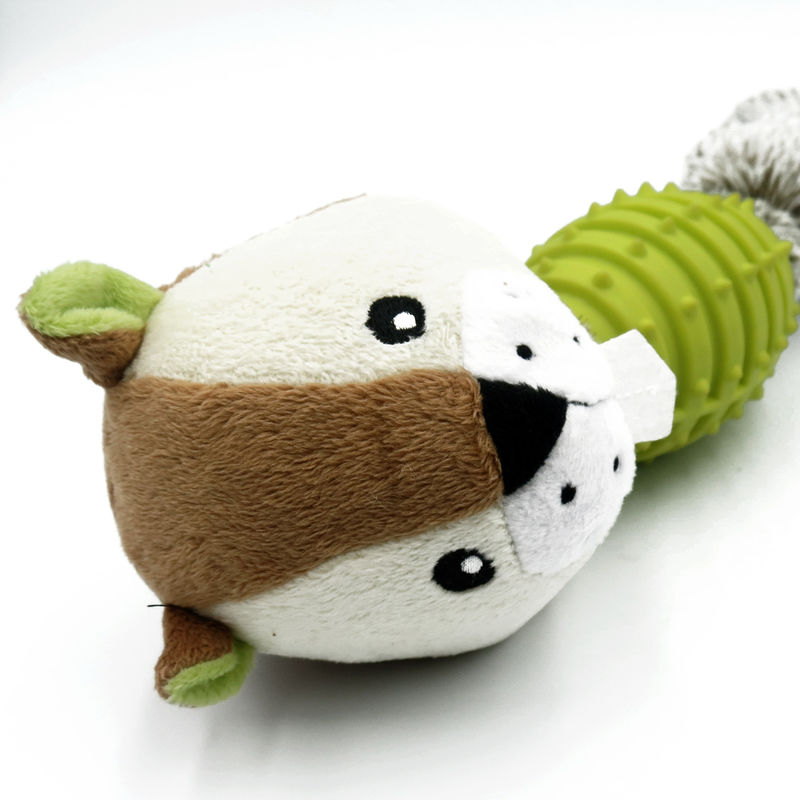 TPR sain et chien fort de peluche joue les dents 70g nettoyant des jouets de mastication de peluche
