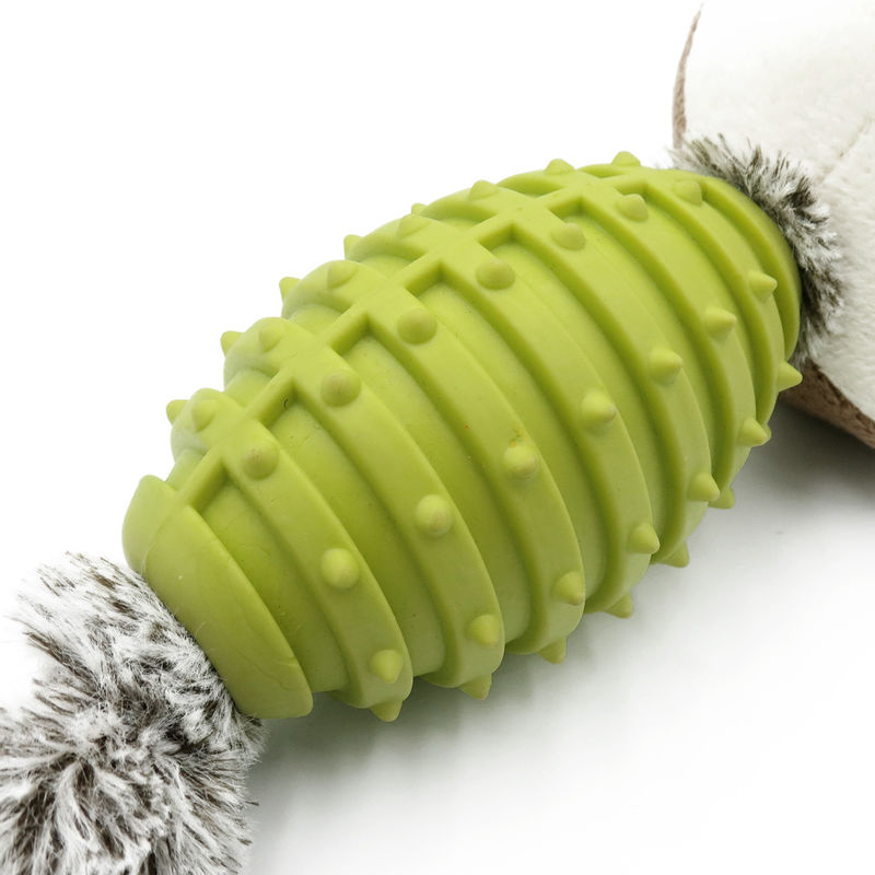 TPR sain et chien fort de peluche joue les dents 70g nettoyant des jouets de mastication de peluche