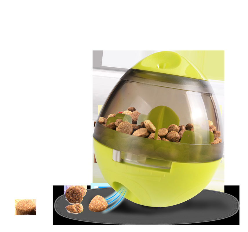 L'animal familier interactif de chien joue la boule automatique de Leakage Food Dispensing de culbuteur