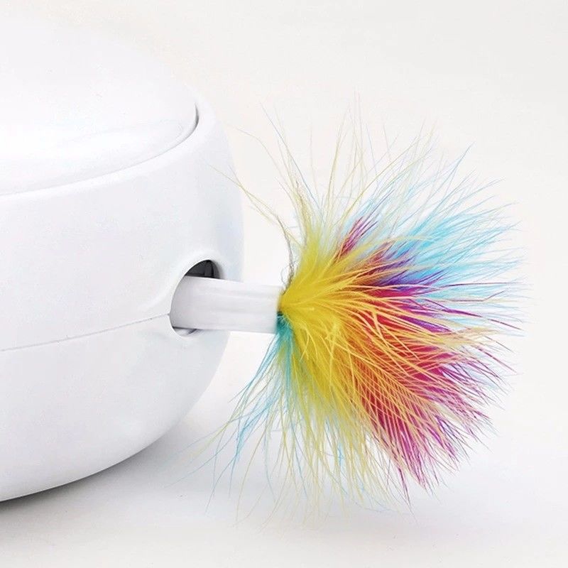 Rotation intelligente électrique Cat Toy Feather Cat Toy automatique