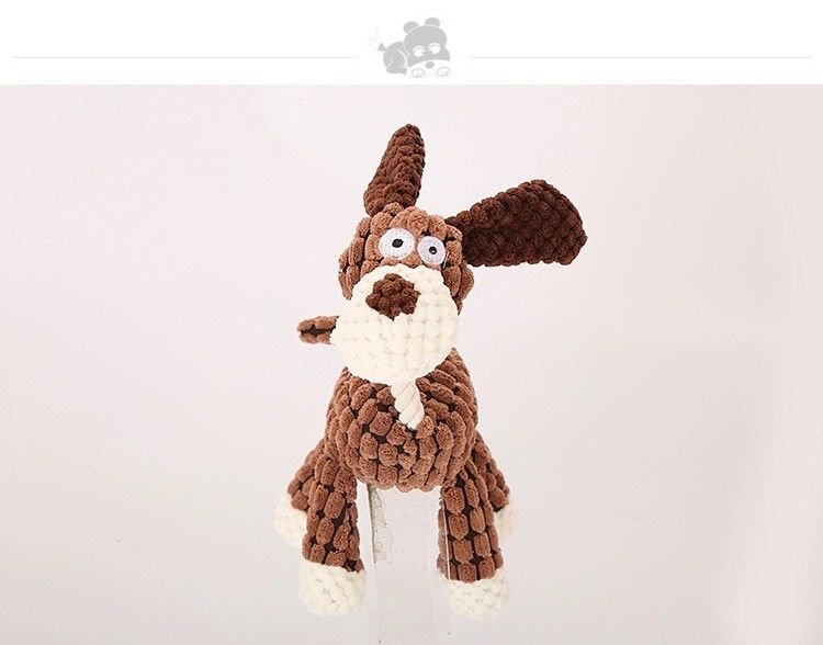 Jouets d'animal familier de chien de mastication pour de petits grands chiens moyens réduisant les jouets vigoureux de chien de peluche d'ennui
